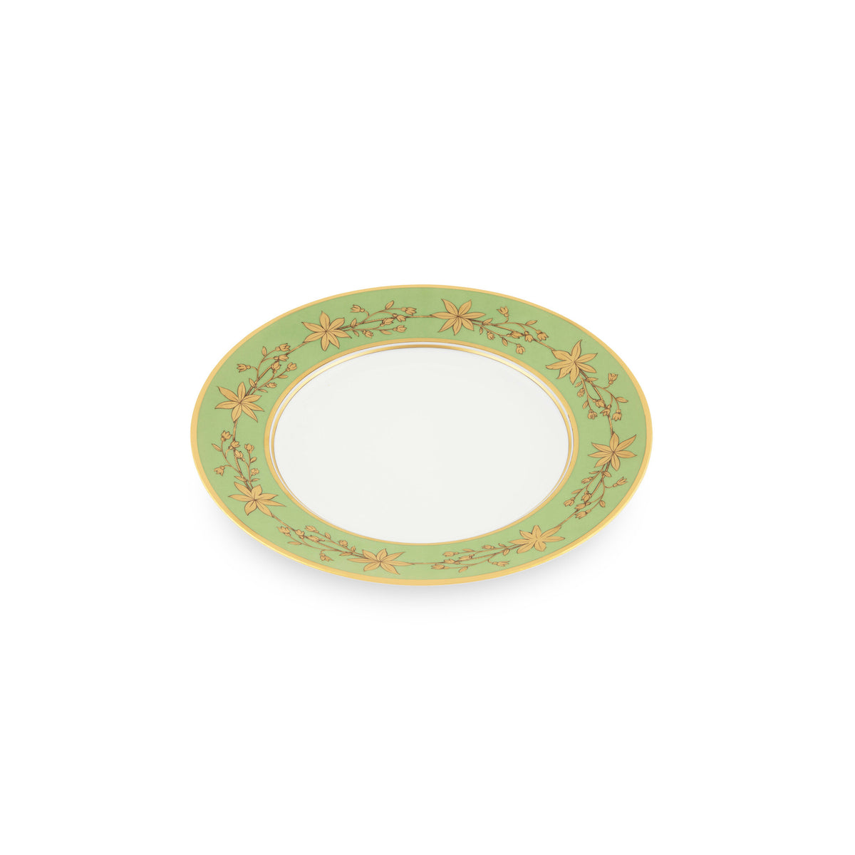 Ginori 1735 Voliere Flat Plate, Moss Green, view 2