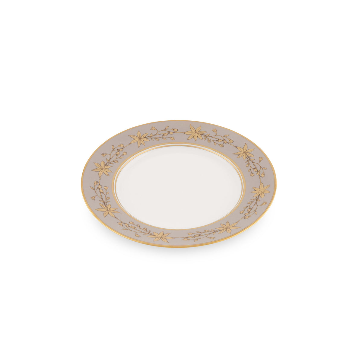 Ginori 1735 Voliere Flat Plate, Taupe, view 2