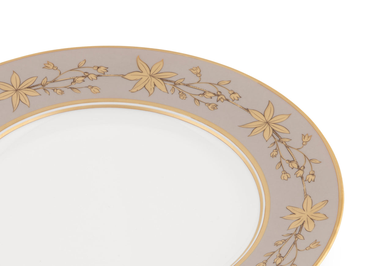 Ginori 1735 Voliere Flat Plate, Taupe, view 3