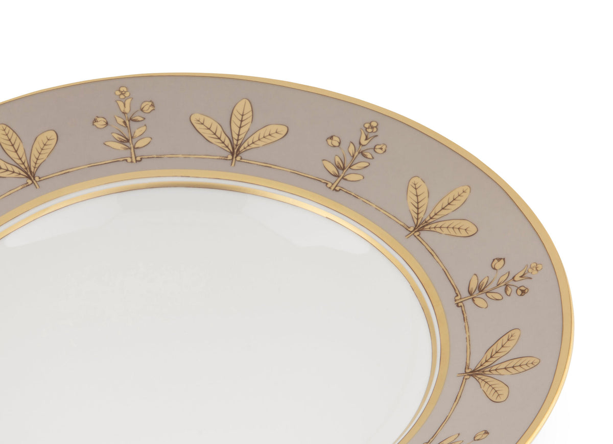 Ginori 1735 Voliere Soup Plate, Taupe, view 3