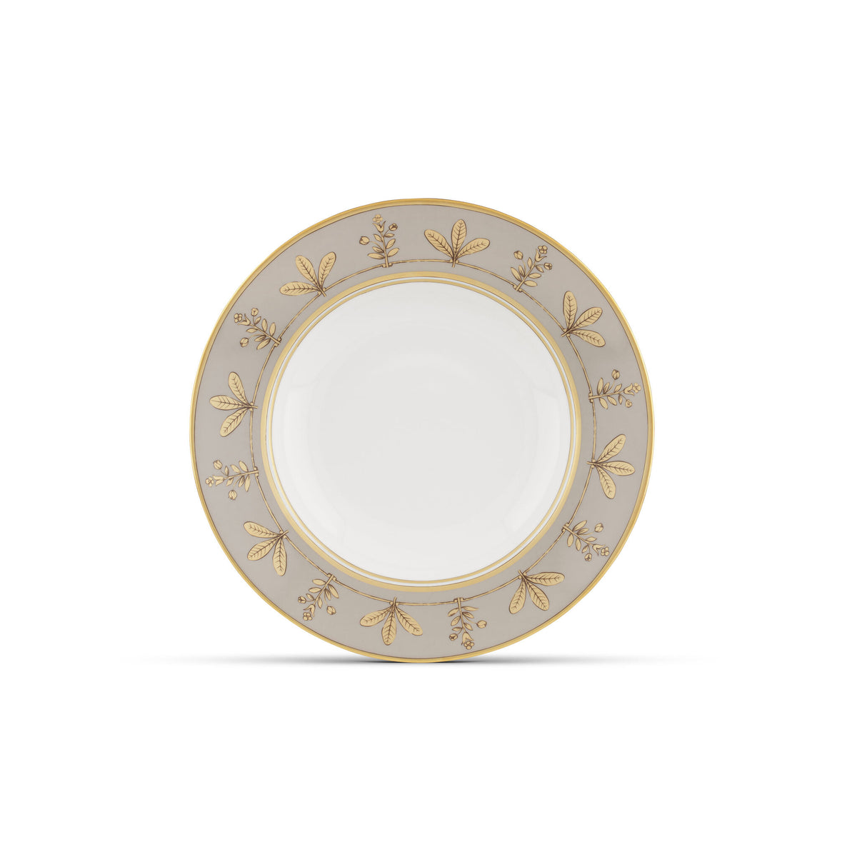 Ginori 1735 Voliere Soup Plate, Taupe