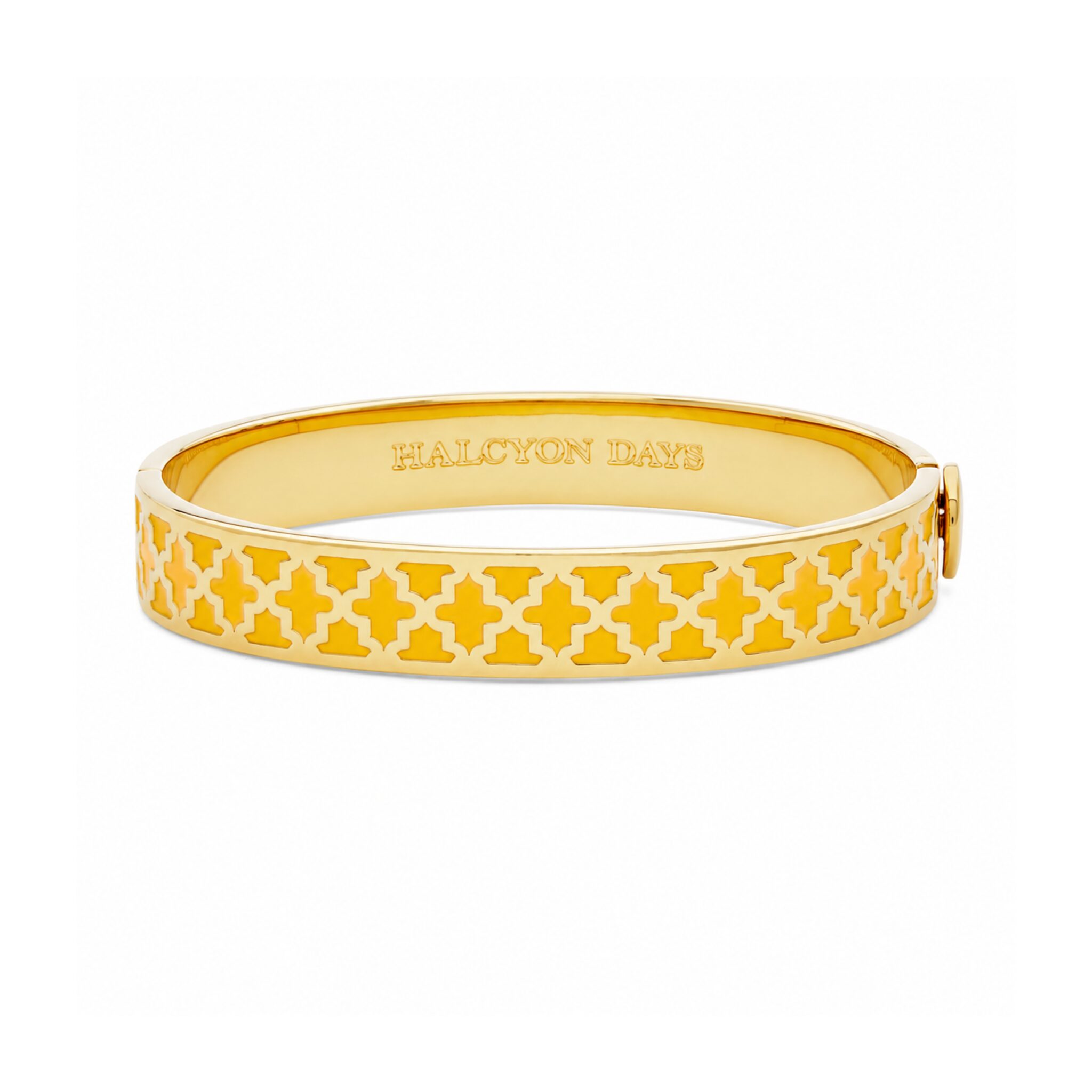 Halcyon Days Agama Hinged Bangle in Radiant Yellow & Gold Women's Fine Bangle Bracelet