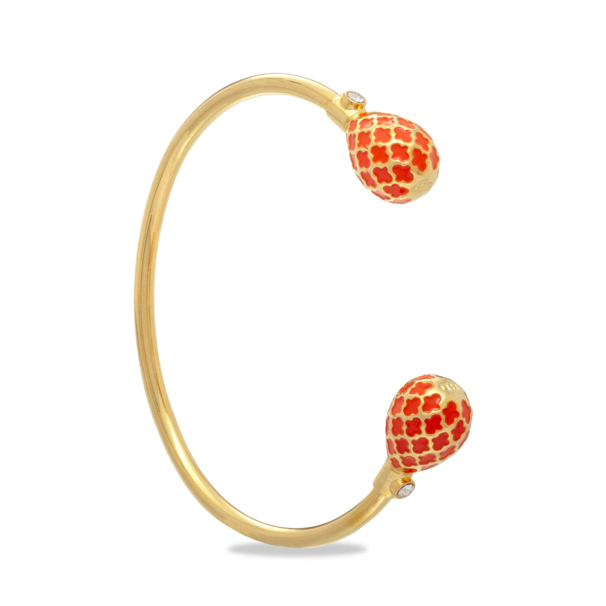 Halcyon Days Agama Torque Bangle in Orange & Gold Women's Fine Bangle Bracelet, alternate view