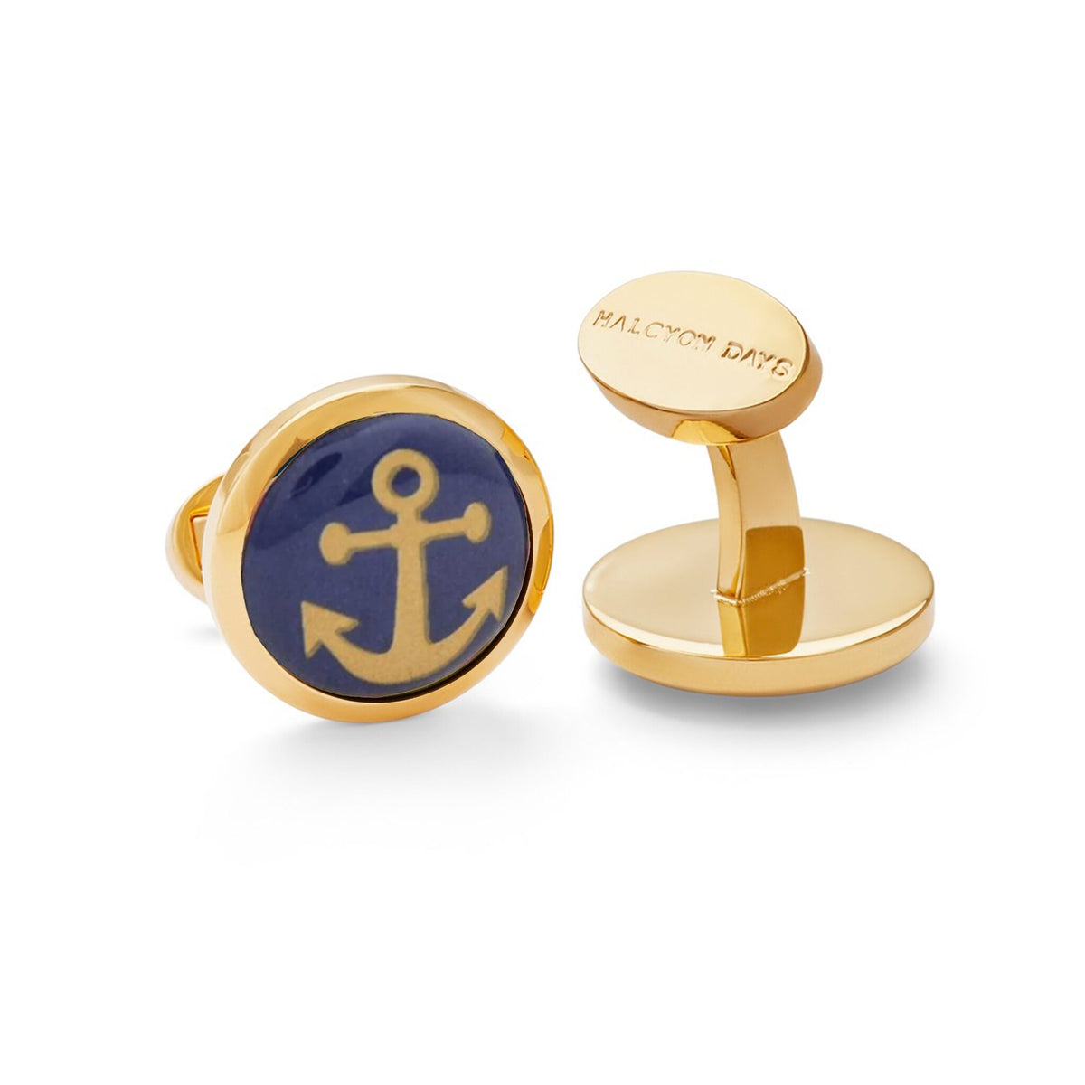 Halcyon Days Anchor Cufflinks, alternate view