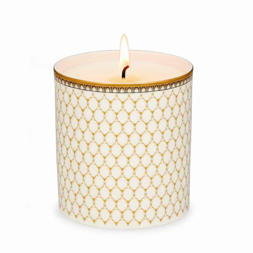 Halcyon Days Antler Trellis Ivory - Fine Bone China Candle – Hyacinth