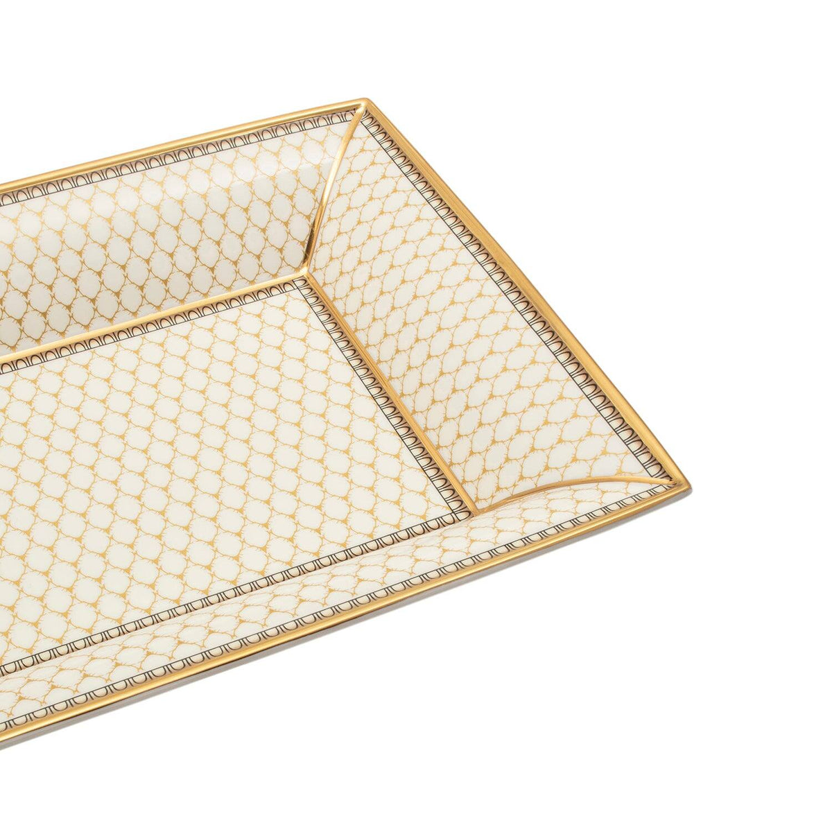 Halcyon Days Antler Trellis Ivory - Fine Bone China Trinket Tray, alternate view