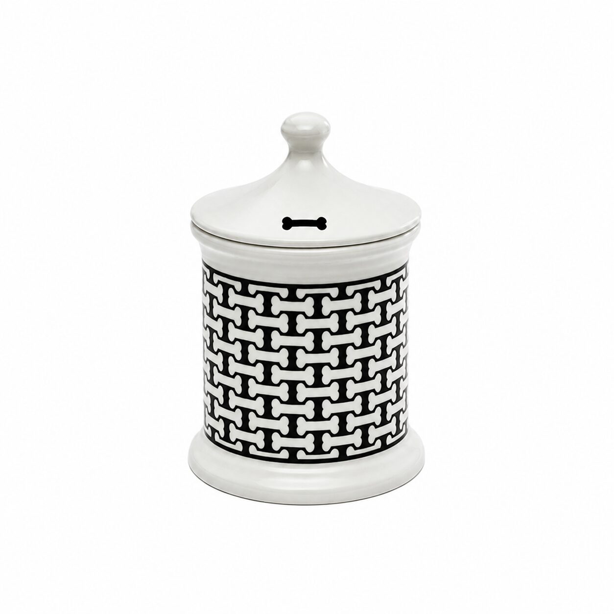 Halcyon Days Bone Trellis Small Dog Treat Jar
