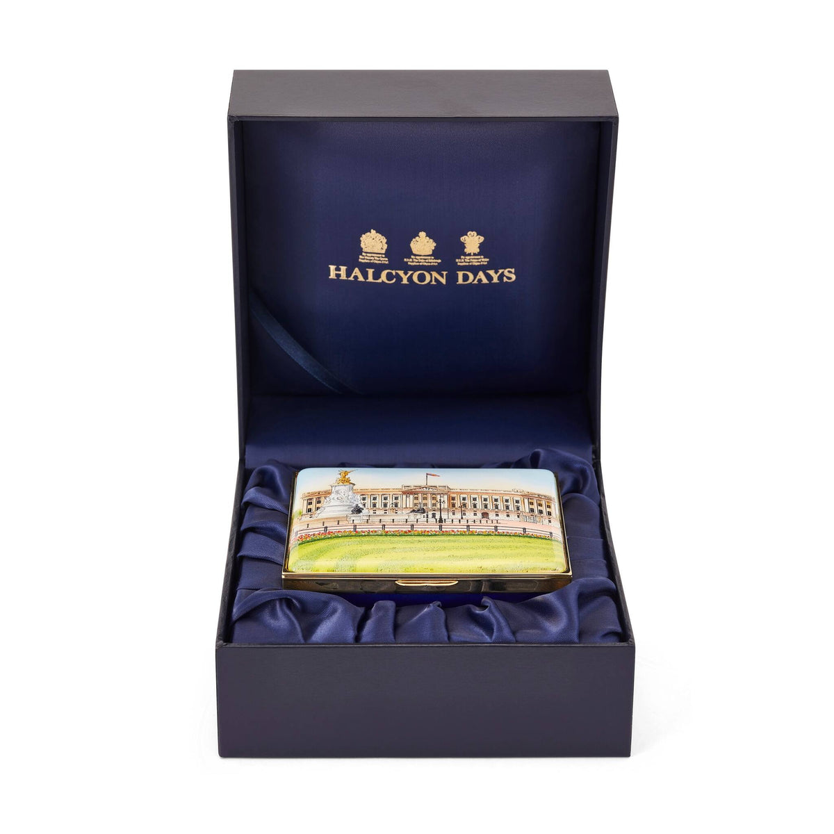 Halcyon Days Buckingham Palace Enamel Box, alternate view