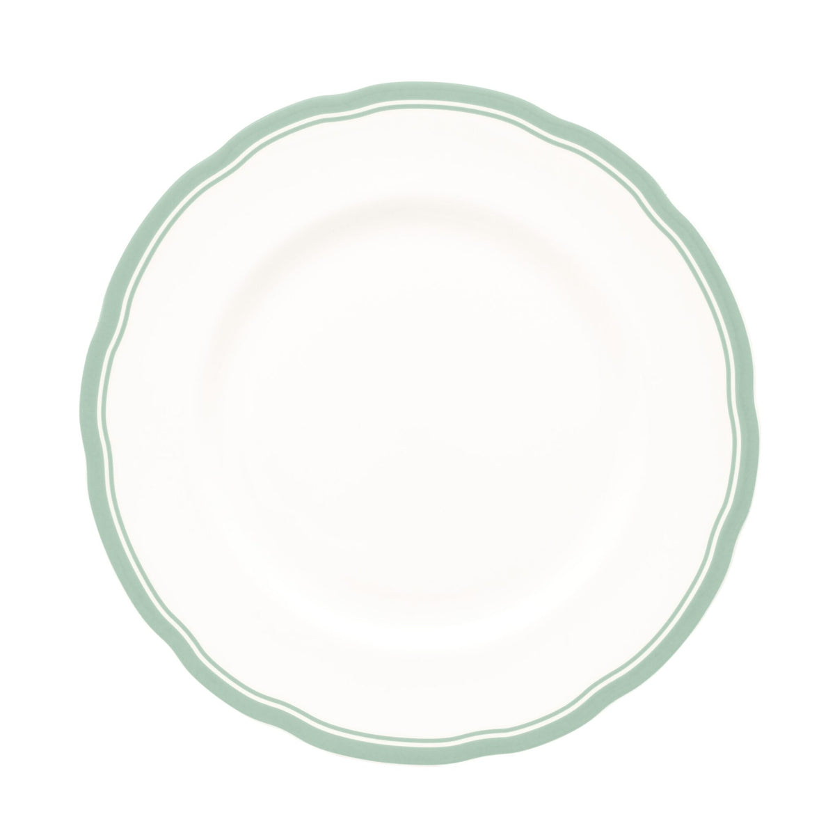 Halcyon Days Celadon 10" Scalloped Plate