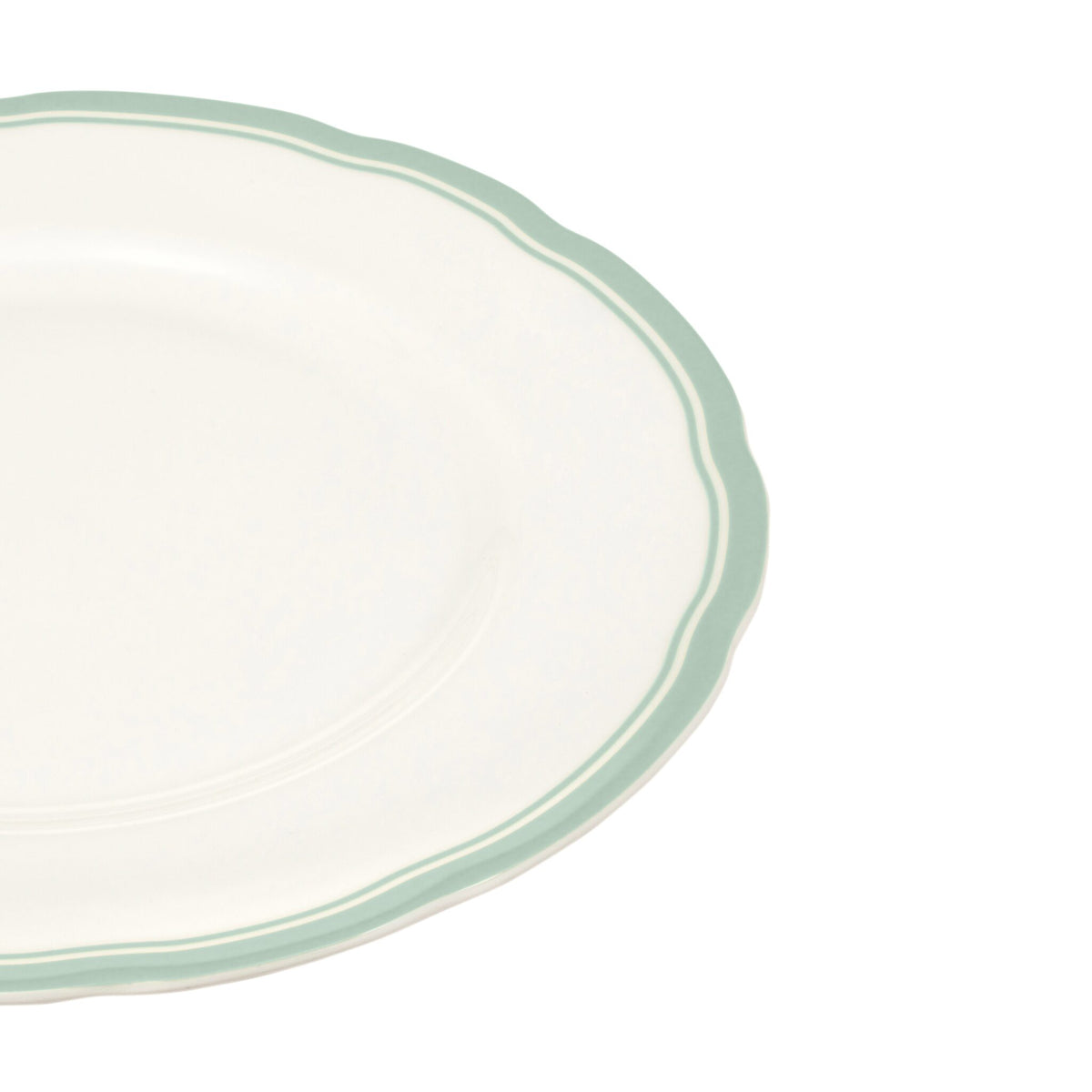 Halcyon Days Celadon 8" Scalloped Plate, view 2