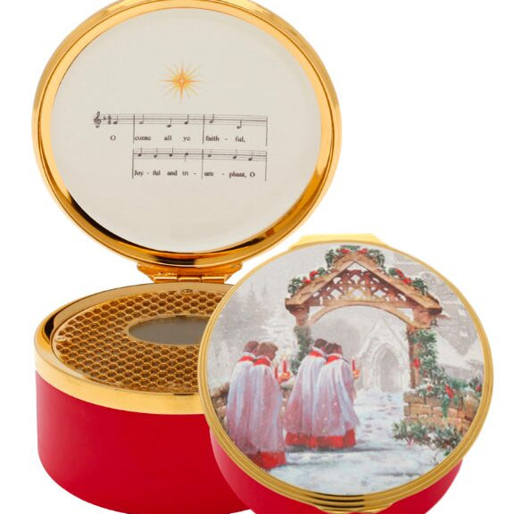 Halcyon Days Christmas Morning Musical Box