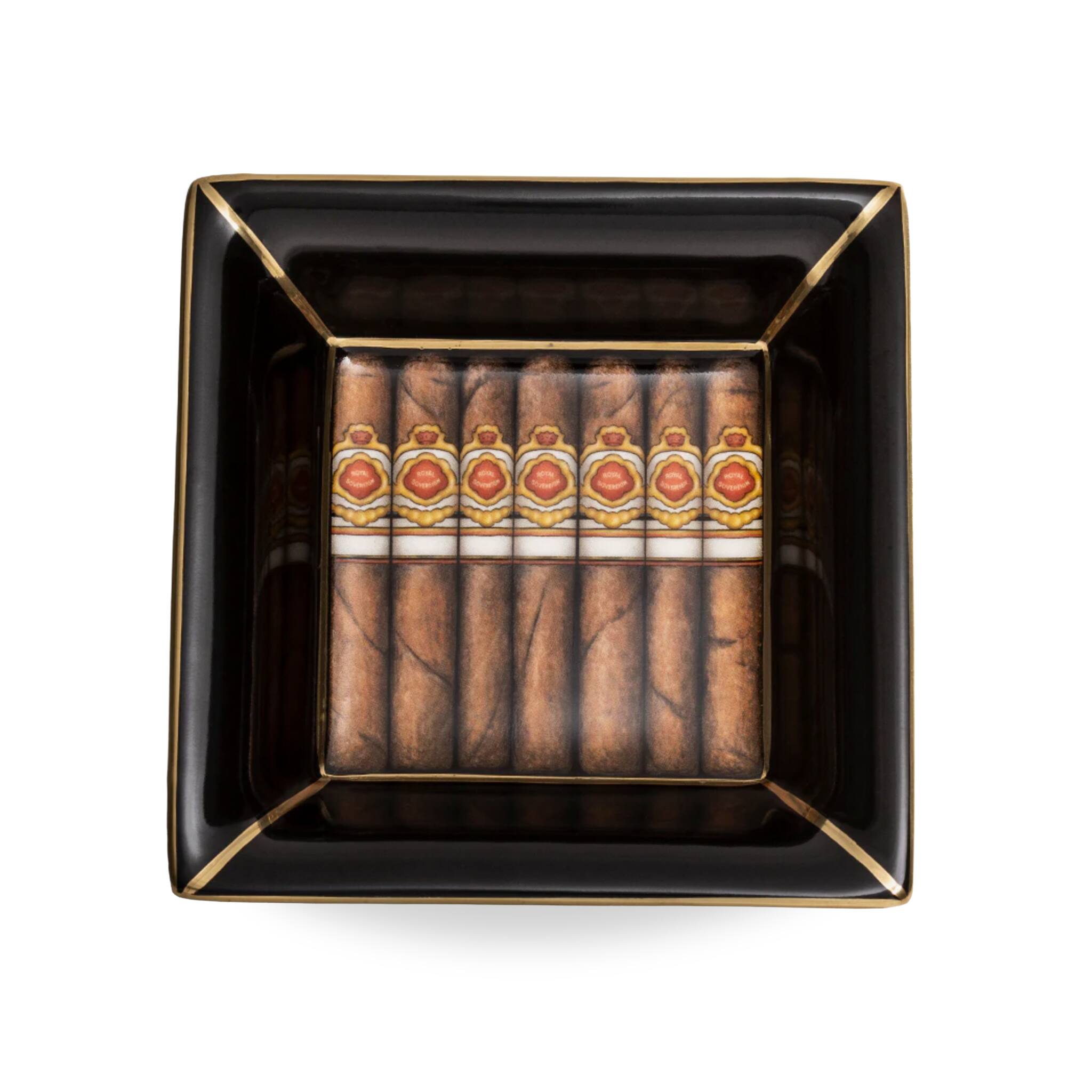 Halcyon Days Cigars Square Trinket Tray