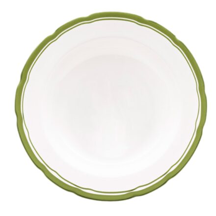 Halcyon Days Green 8" Scalloped Plate