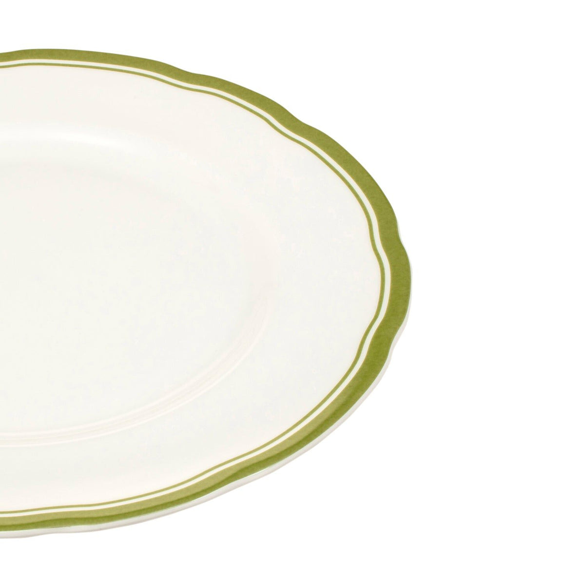 Halcyon Days Green 8" Scalloped Plate, view 2