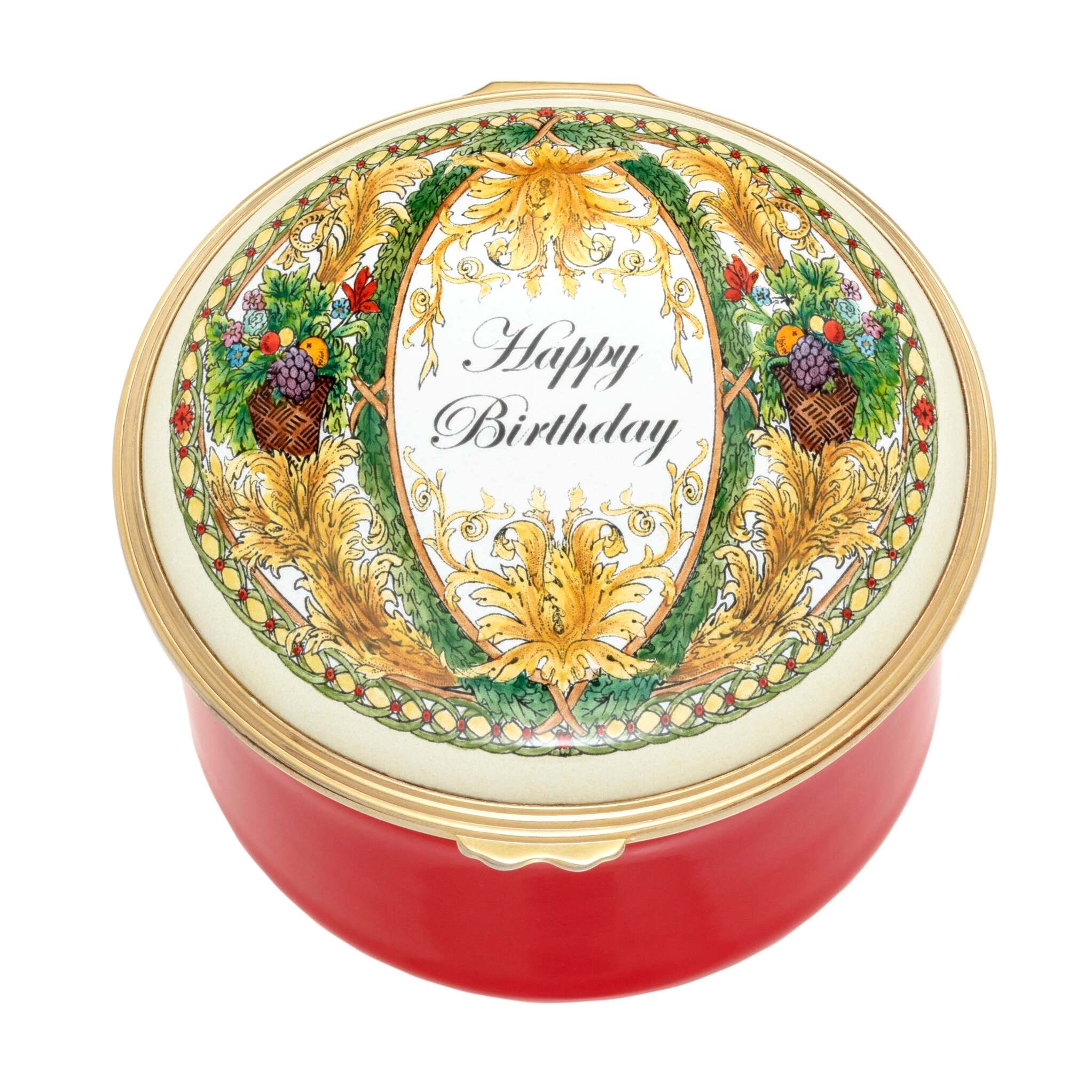 Halcyon Days "Happy Birthday" Musical Box