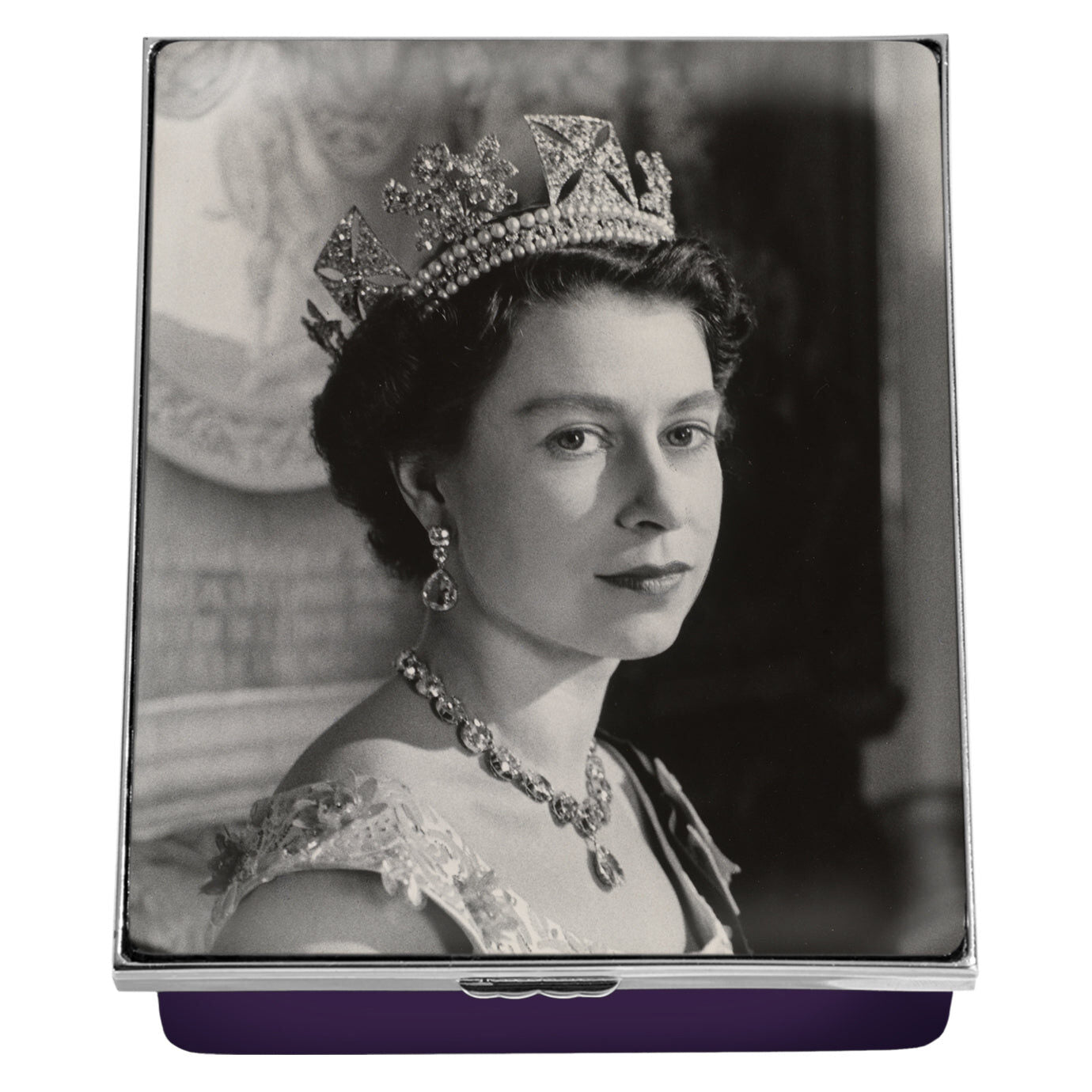 Halcyon Days Her Majesty Queen Elizabeth II - Portrait By Cecil Beaton Enamel Box