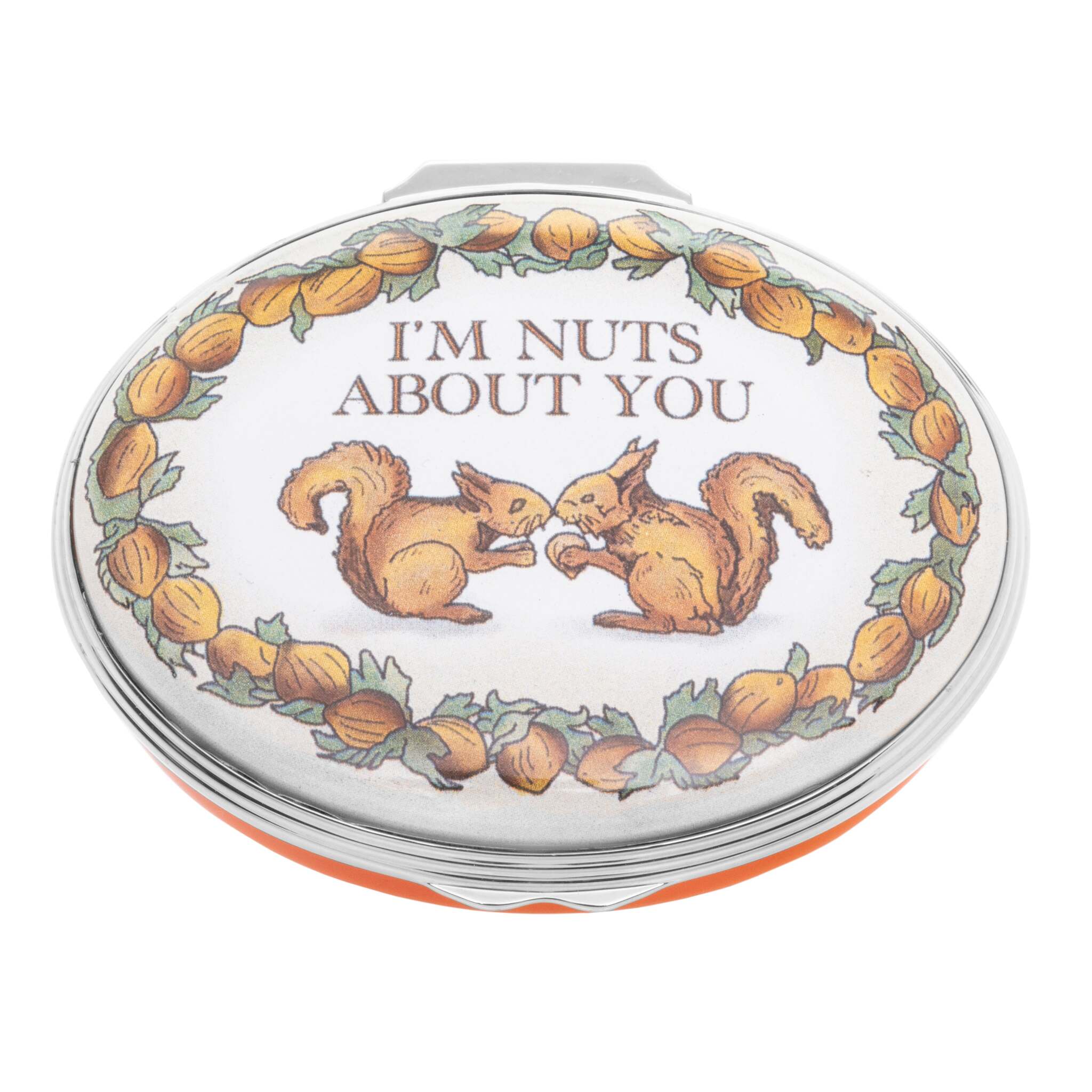 Halcyon Days "I'm Nuts About You" Enamel Box