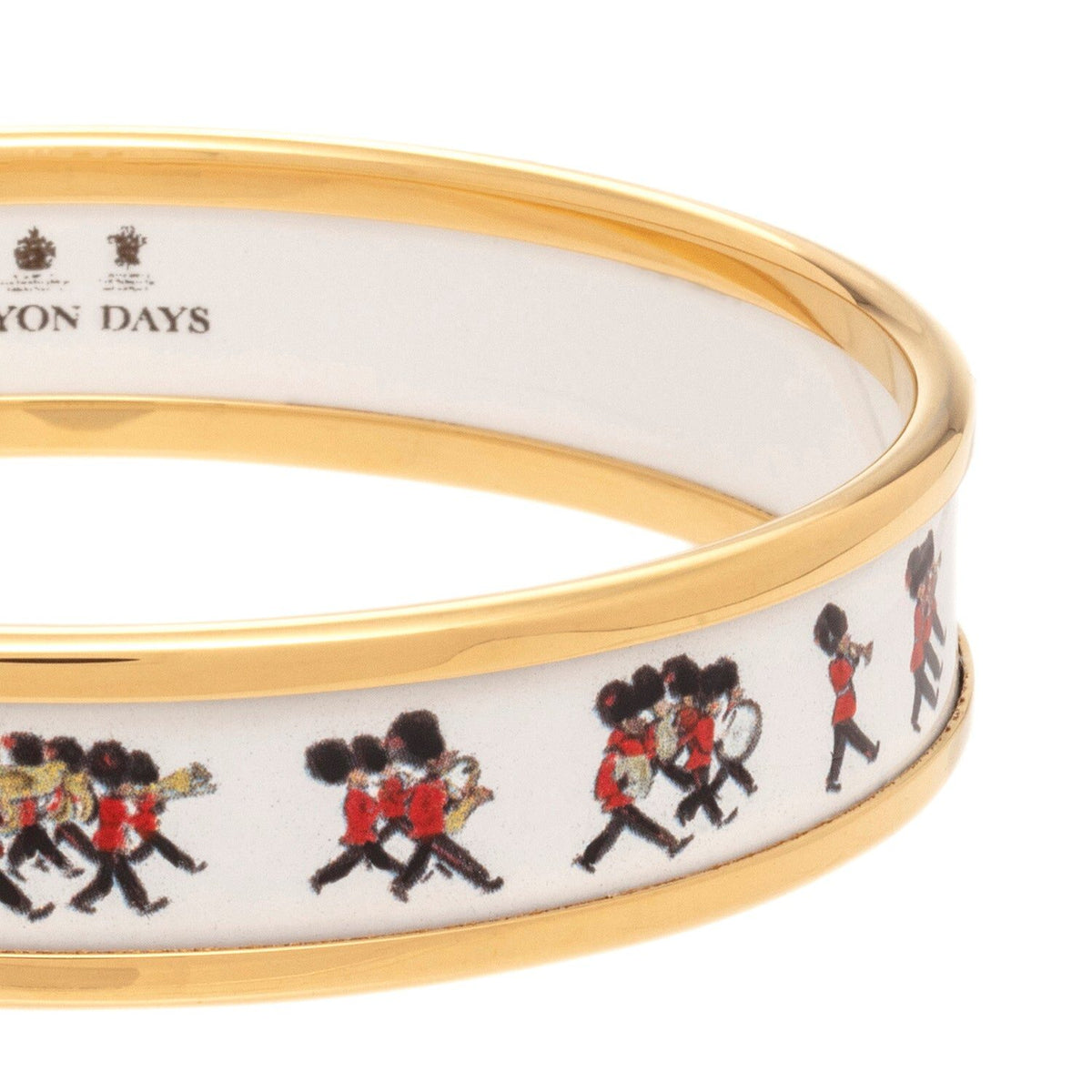 Halcyon Days Marching Down the Mall Enamel Bangle, alternate view