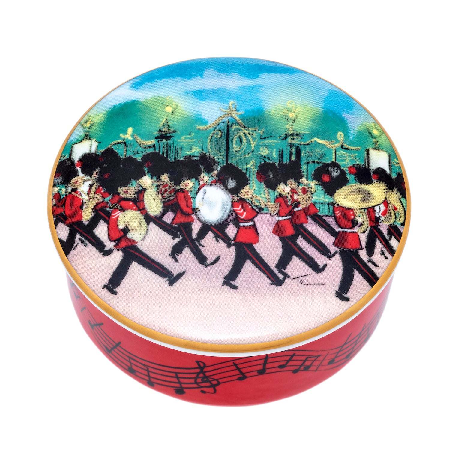 Halcyon Days Marching Down the Mall Trinket Box