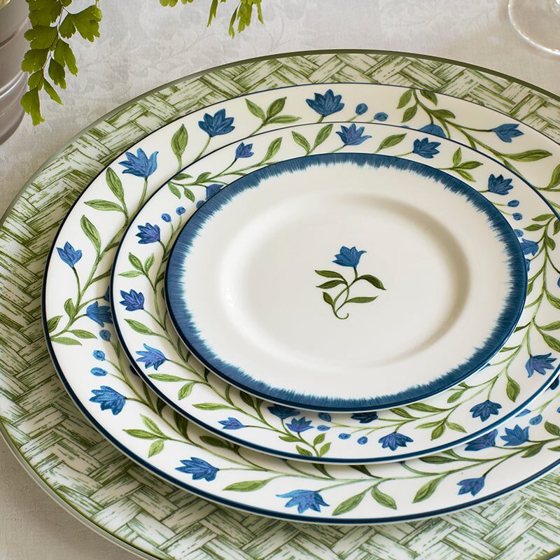 Halcyon Days Marguerite 8" Plate By Nina Campbell, alternate view