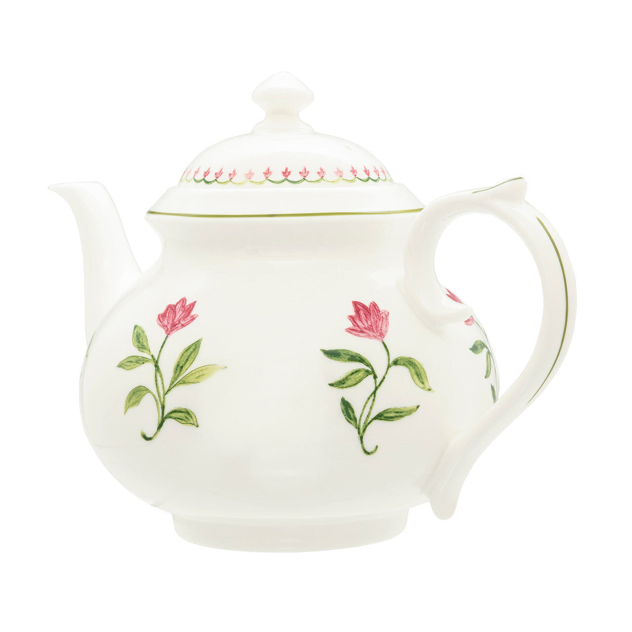 Halcyon Days Marguerite Pink Teapot By Nina Campbell