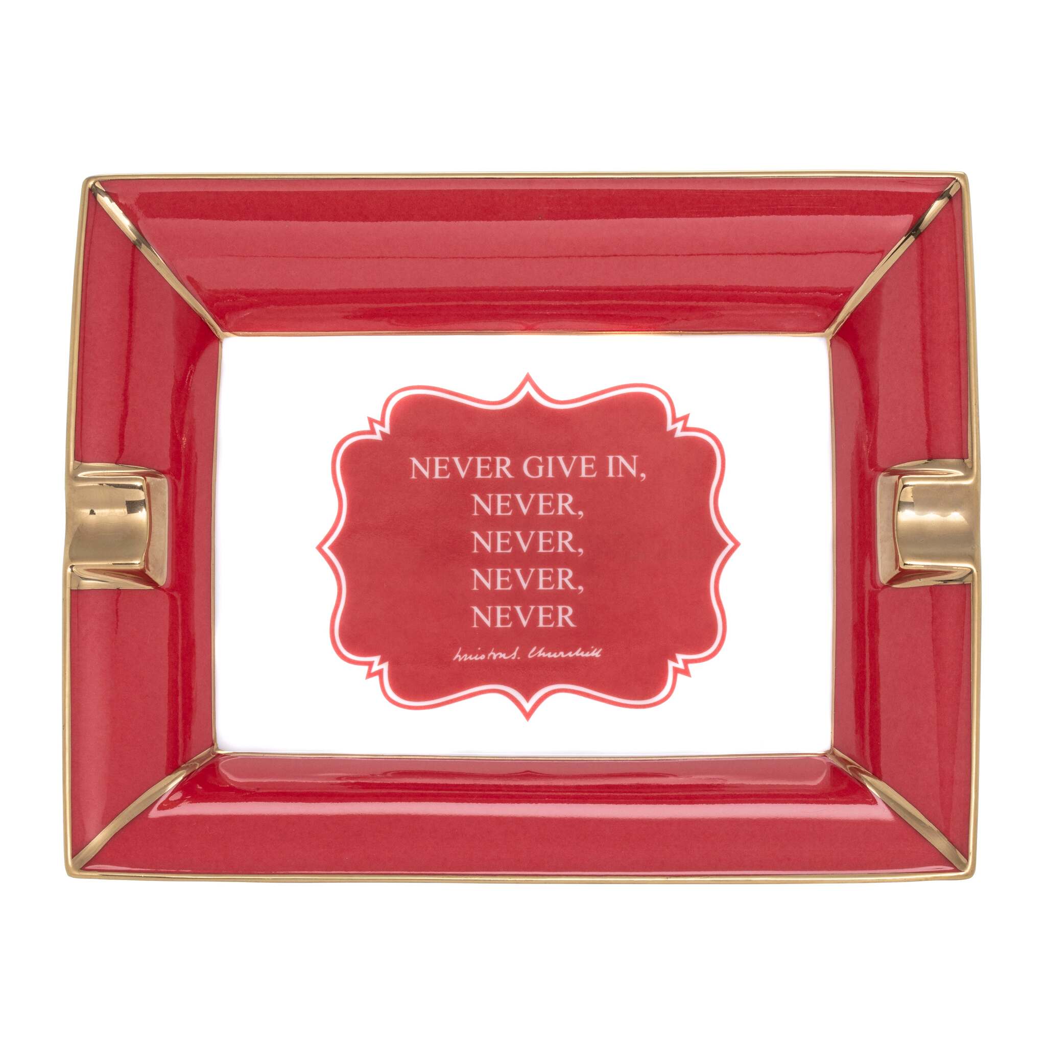 Halcyon Days 'Never Give In' Trinket Tray