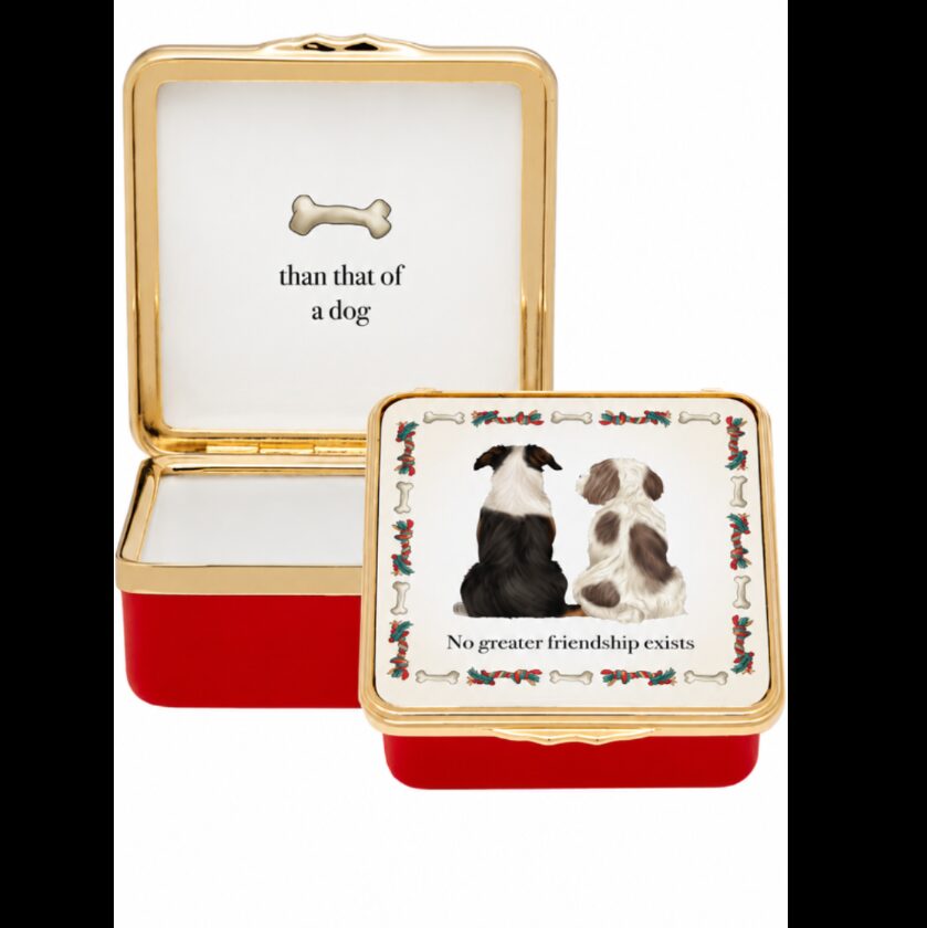 Halcyon Days No Greater Friendship Exists Enamel Box