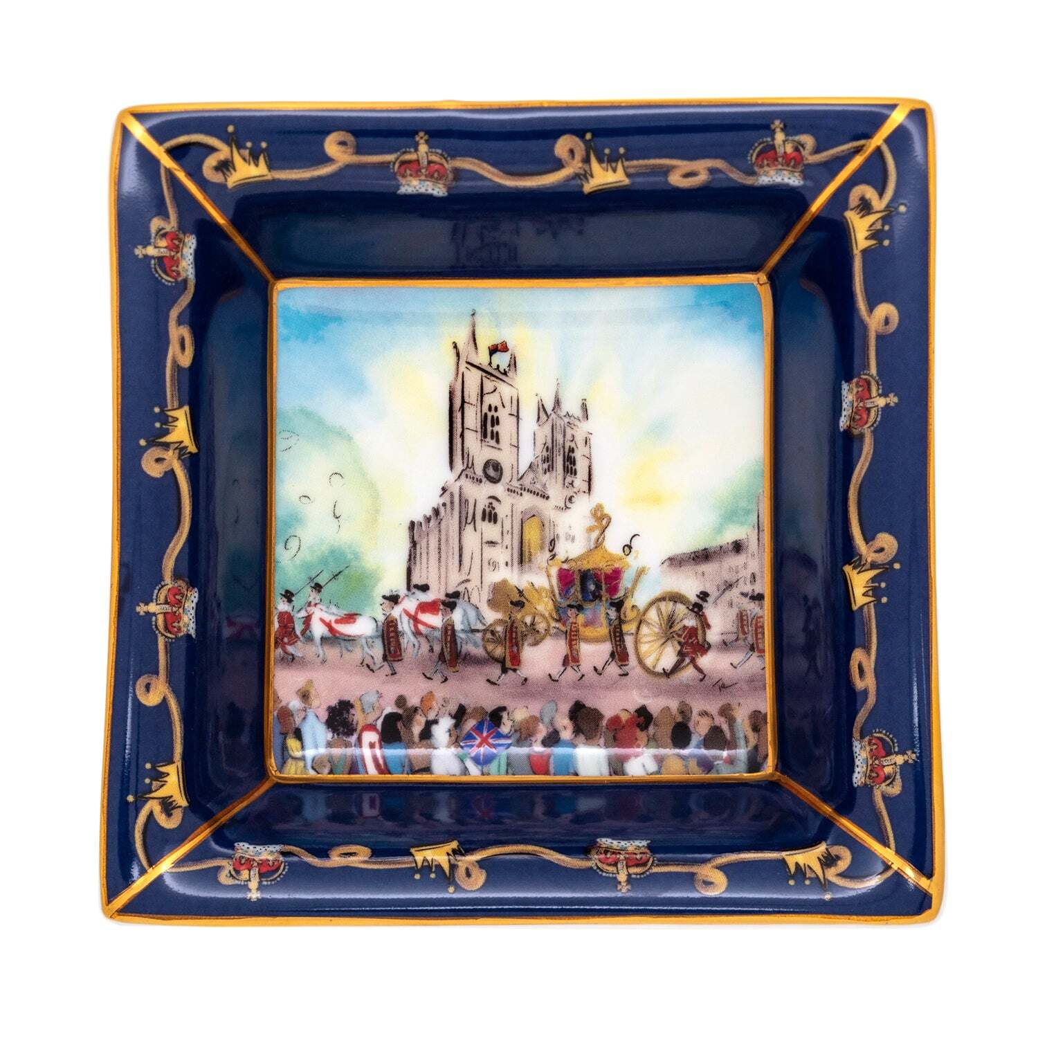 Halcyon Days Pageantry At Westminster Abbey Square Trinket Tray