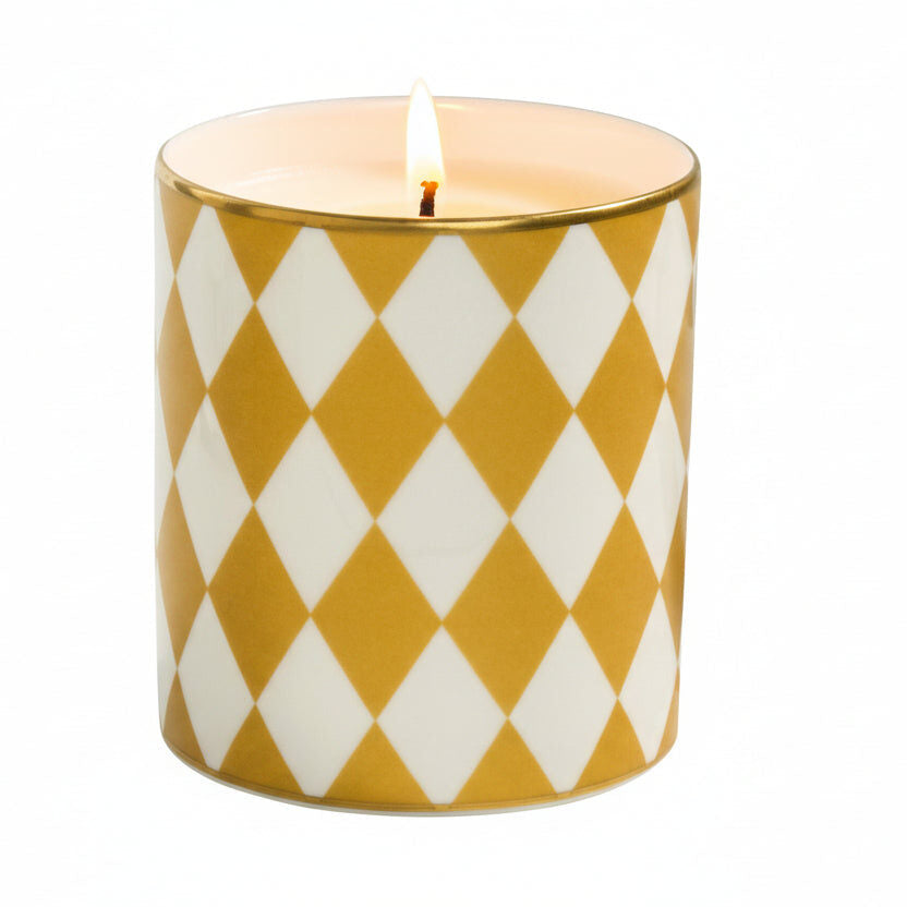 Halcyon Days Parterre Gold - Fine Bone China Candle