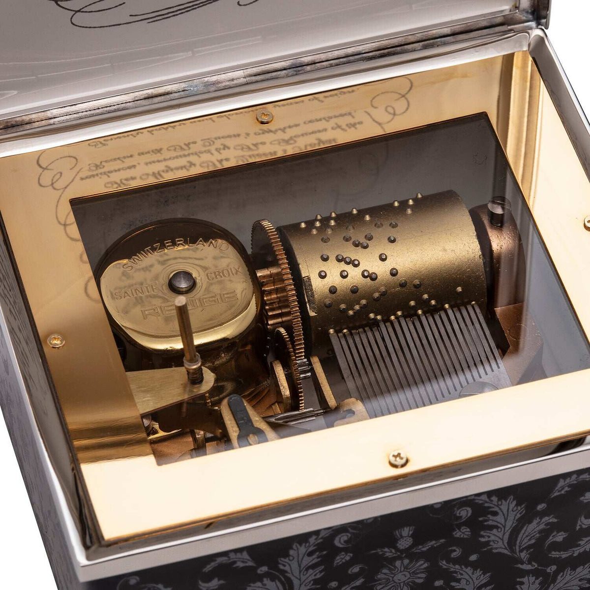 Halcyon Days Platinum Jubilee Royal Residences Musical Box, alternate view