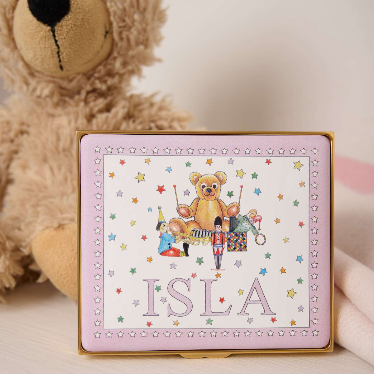 Halcyon Days Prestige Newborn Enamel Box - Personalised, alternate view