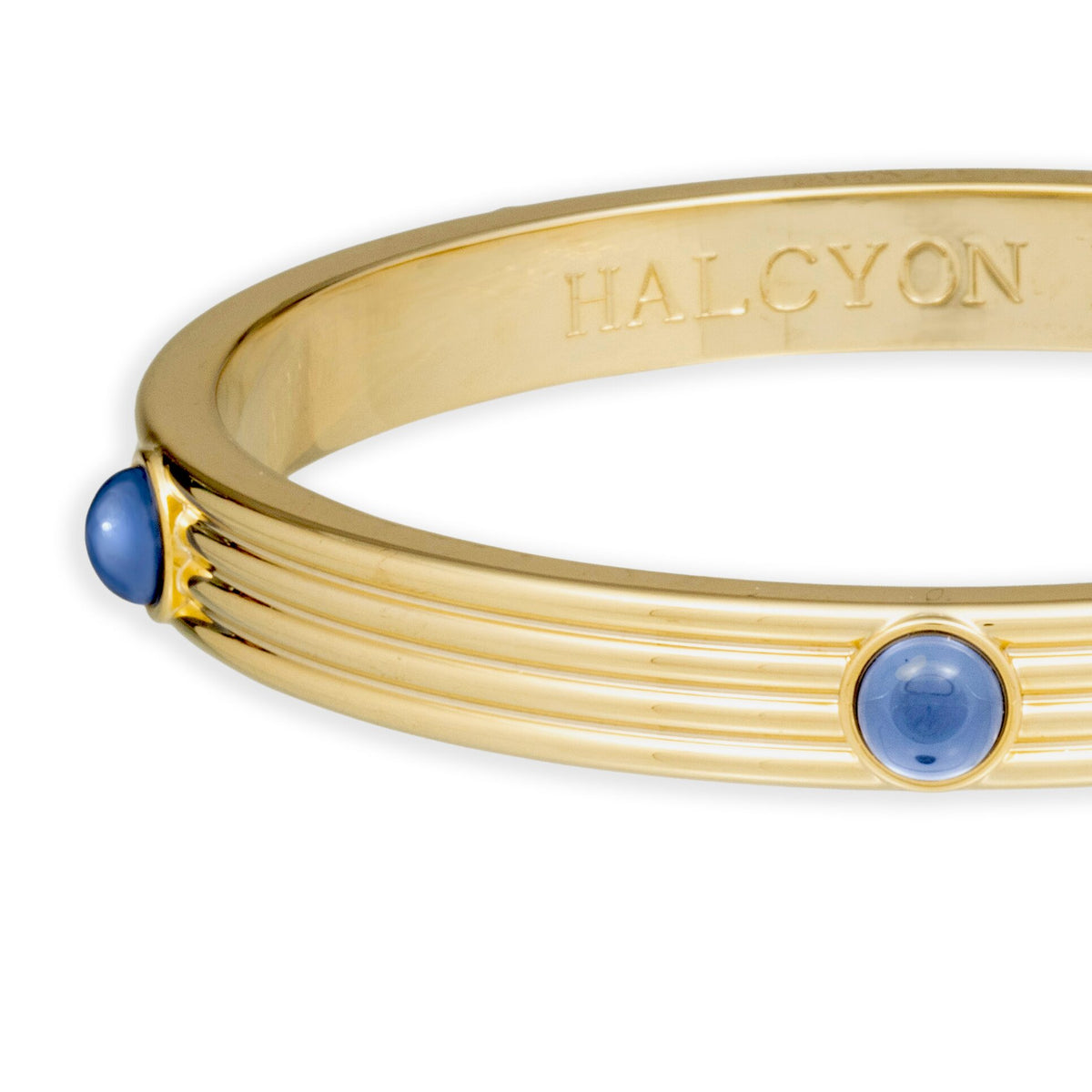 Halcyon Days Ribbed Cabochon Push-on Bangle in, alternate view