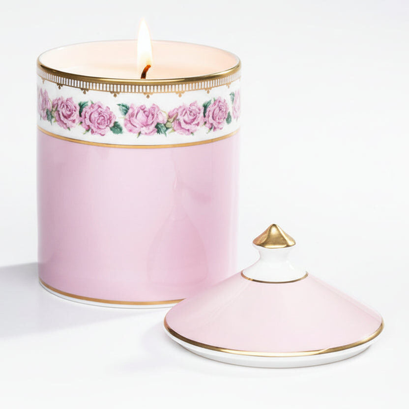 Halcyon Days Shell Garden Rose Scented Lidded Candle