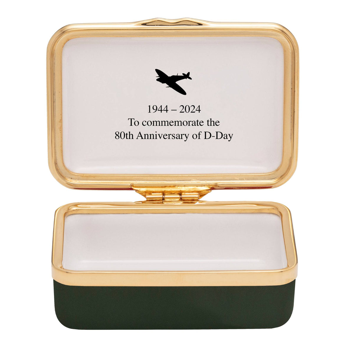 Halcyon Days The 80th Anniversary of D-Day Enamel Box, alternate view