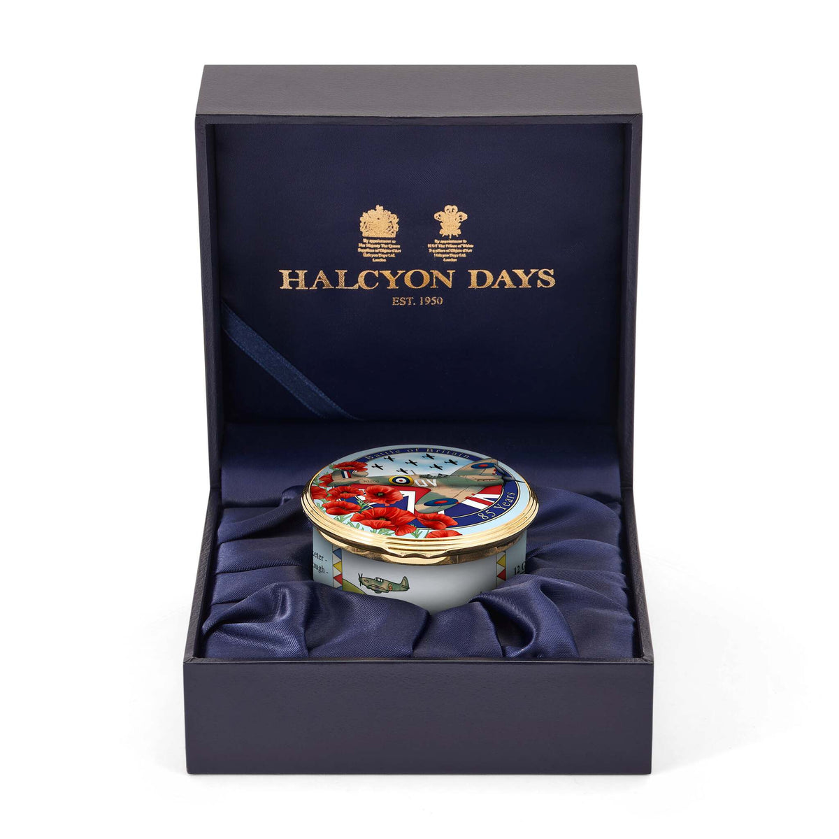 Halcyon Days The Battle of Britain Enamel Box, alternate view