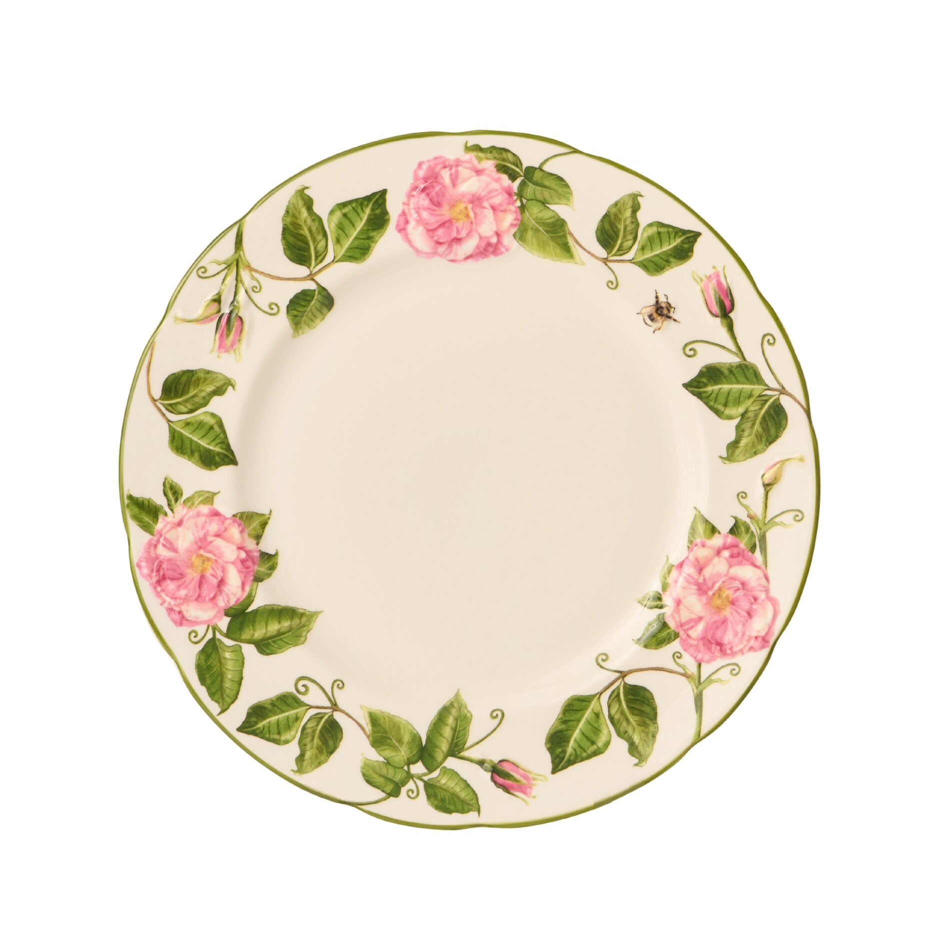 Halcyon Days The King's Rose 8" Audley Plate