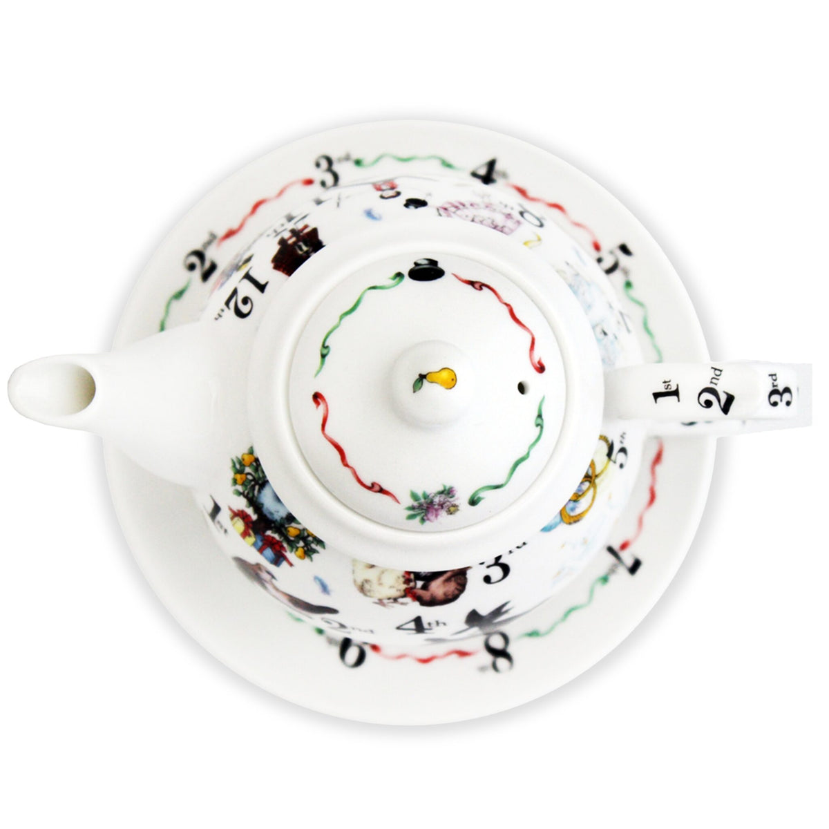 Halcyon Days The Twelve Days of Christmas Tea For One Tea Set, alternate view