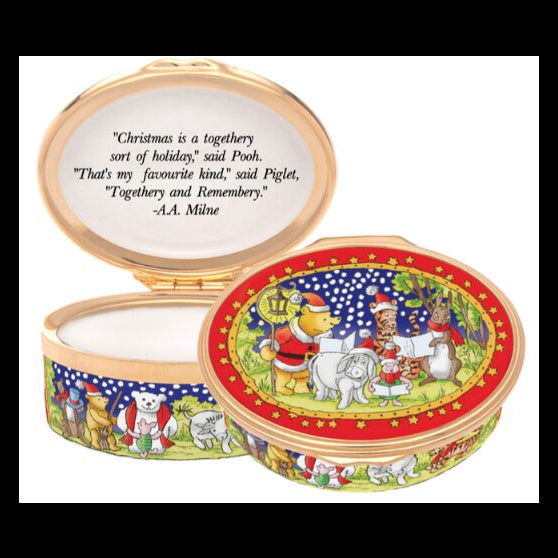 Halcyon Days Togethery Sort of Christmas Enamel Box