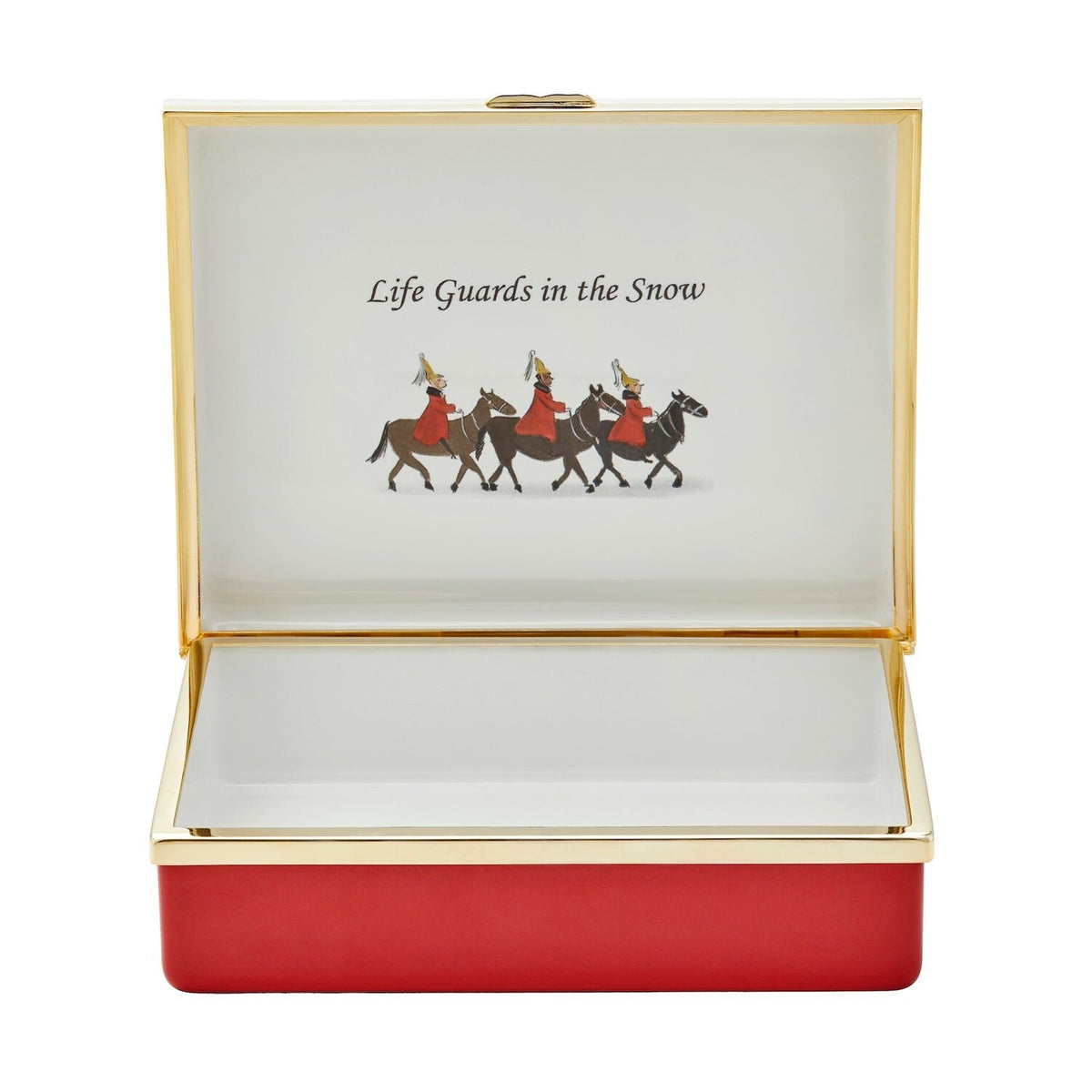 Halcyon Days Tug Rice "Life Guards in the Snow" - Prestige Enamel Box, alternate view
