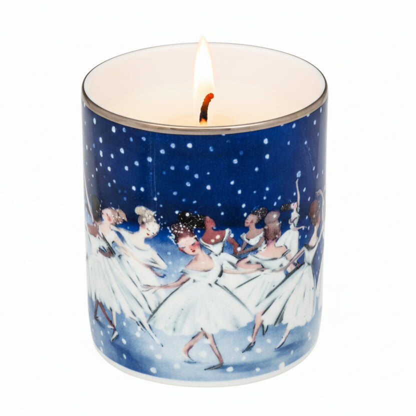 Halcyon Days Tug Rice "Waltz of the Snowflakes" Fine Bone China Candle – Hyacinth