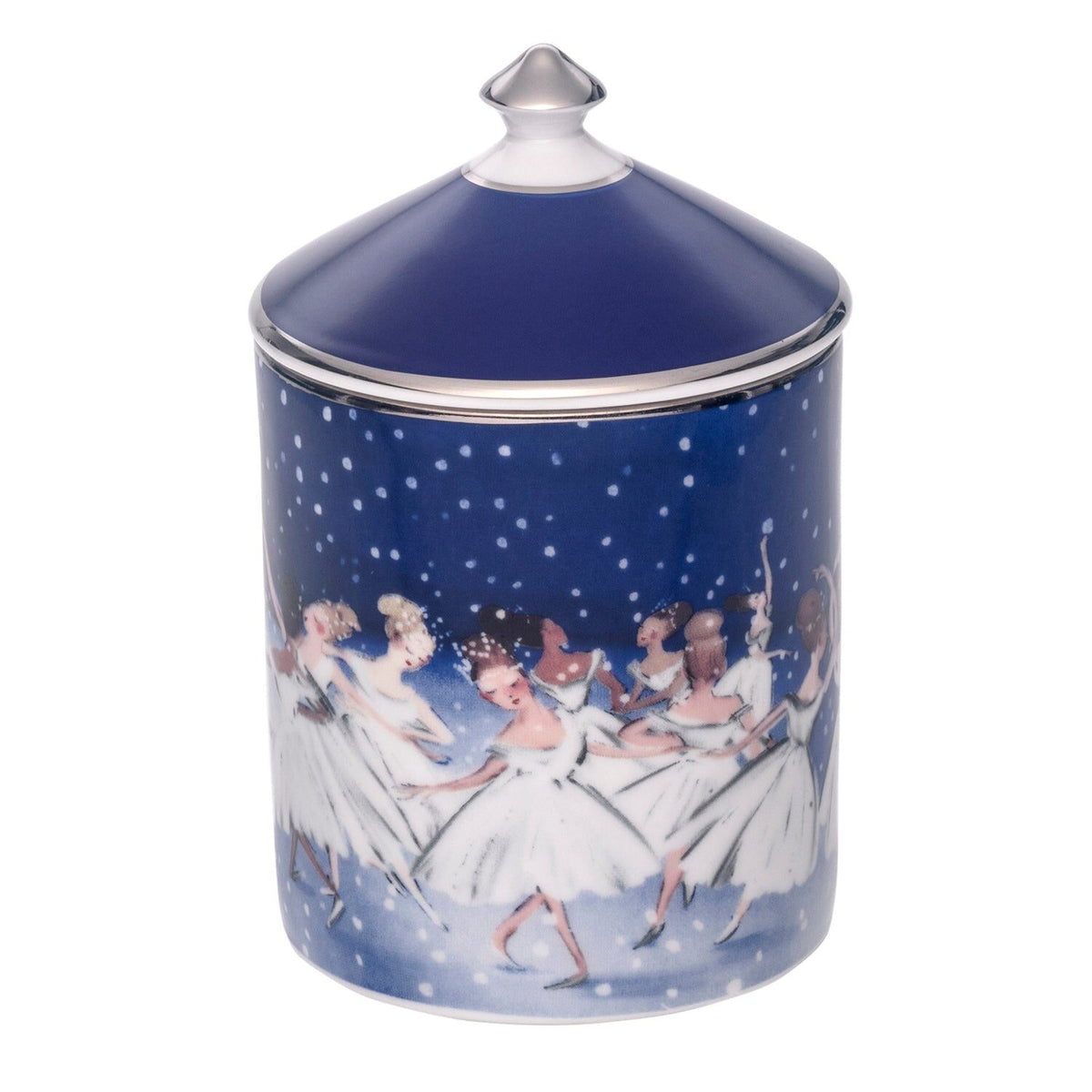 Halcyon Days Tug Rice "Waltz of the Snowflakes" - Lidded Fine Bone China Candle – Hyacinth
