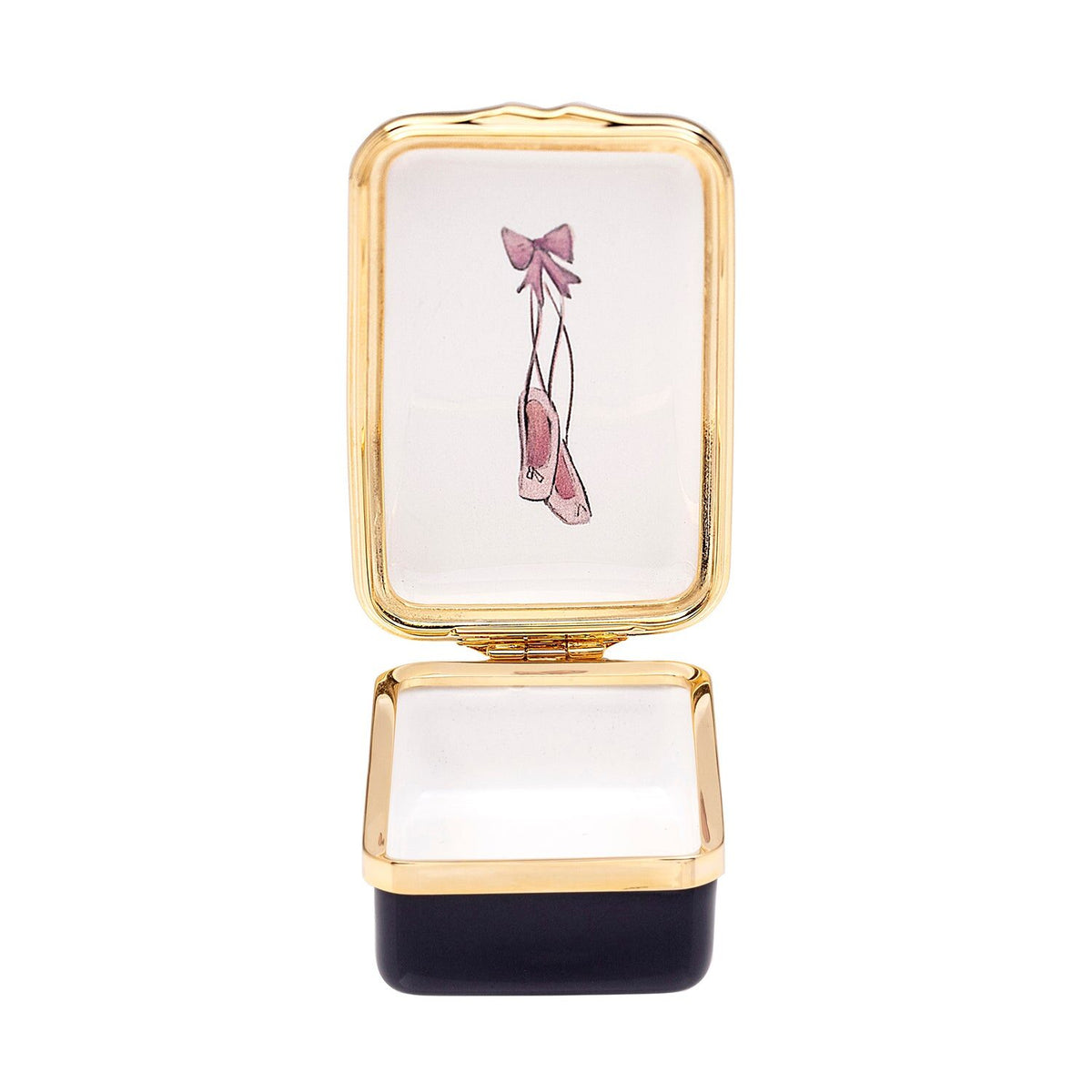 Halcyon Days Waltz of the Snowflakes Enamel Box, alternate view