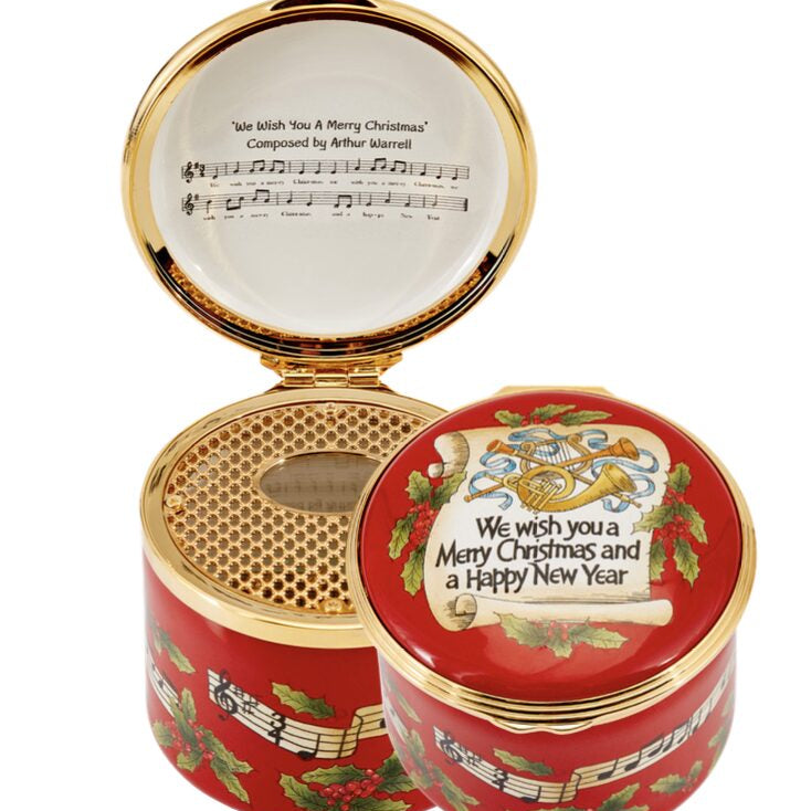 Halcyon Days We Wish You a Merry Christmas Musical Box