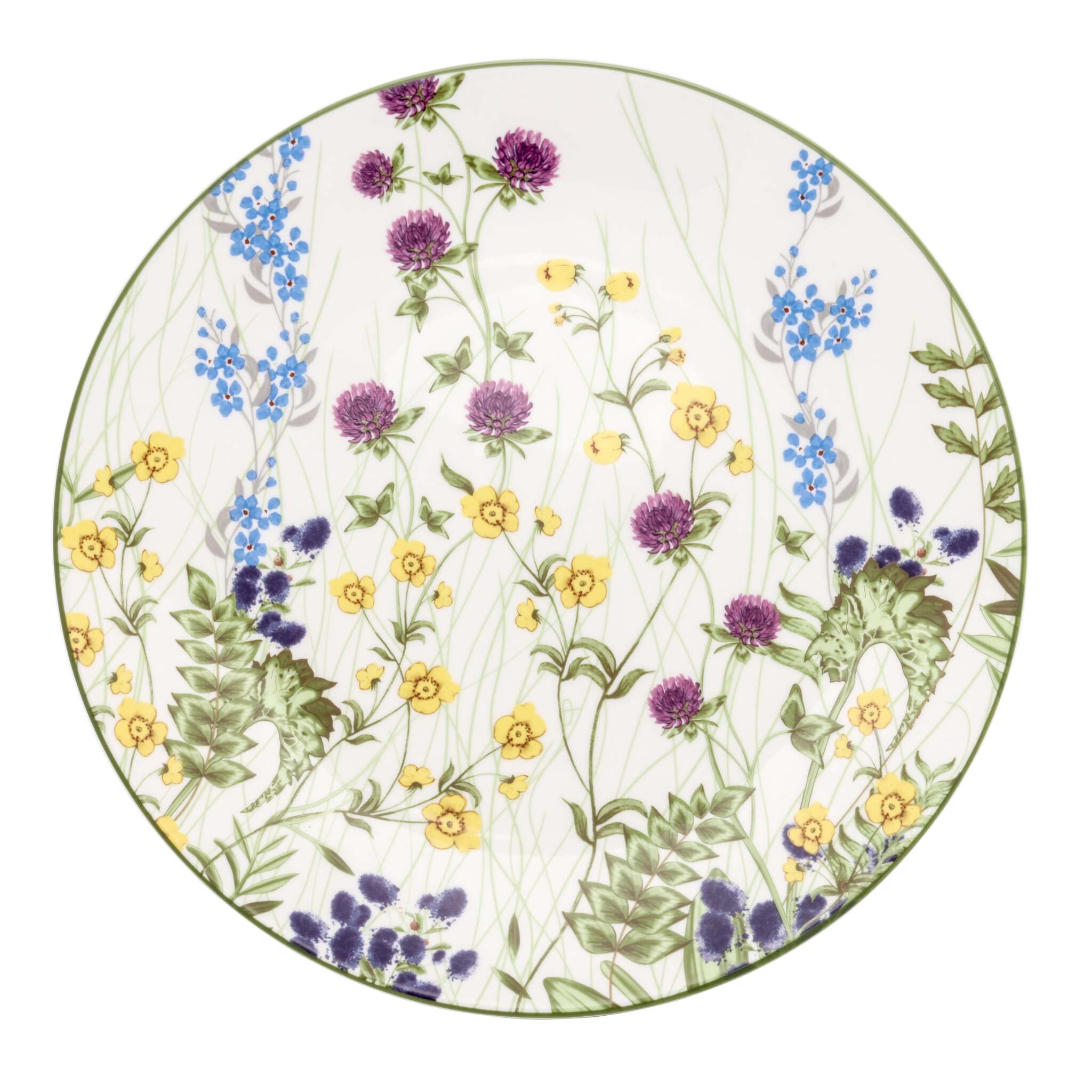 Halcyon Days Wildflower Meadow 8” Coupe Plate