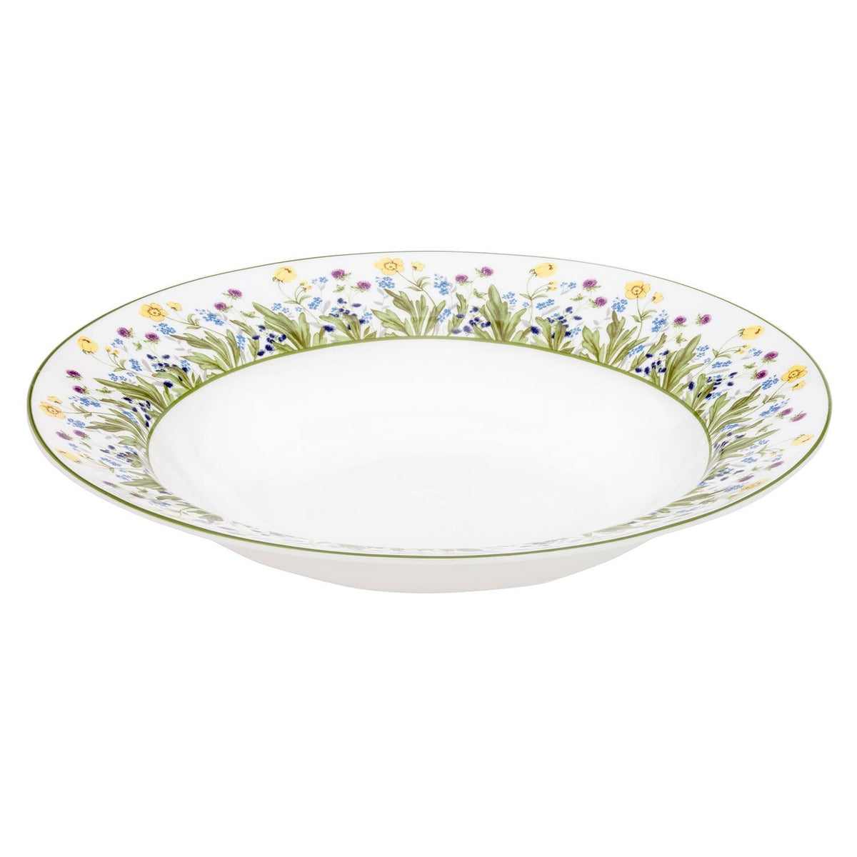 Halcyon Days Wildflower Meadow 9” Rim Bowl Plate, alternate view