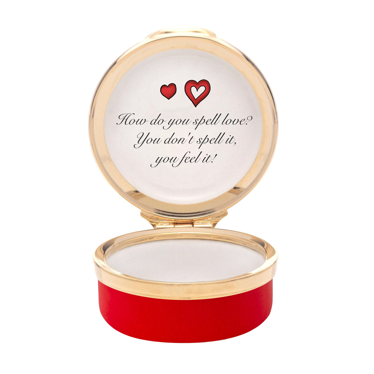 Halcyon Days Winnie-the-Pooh "How Do You Spell Love?" Enamel Box - Personalised, alternate view