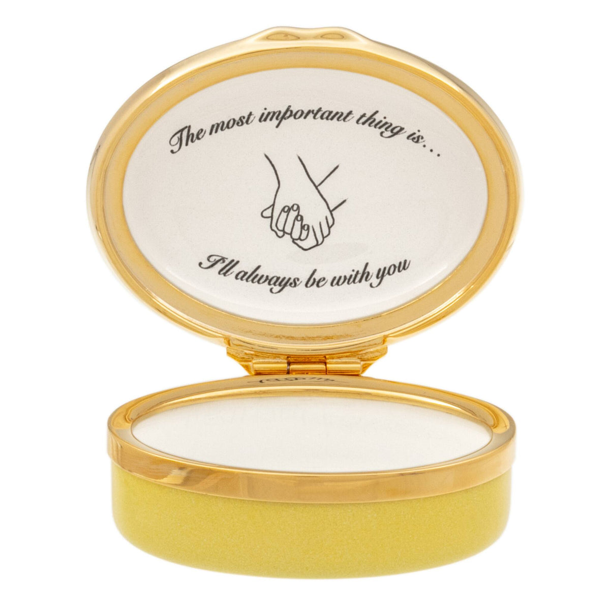 Halcyon Days Winnie-the-Pooh "The Most Important Thing Is" Enamel Box - Personalised, alternate view