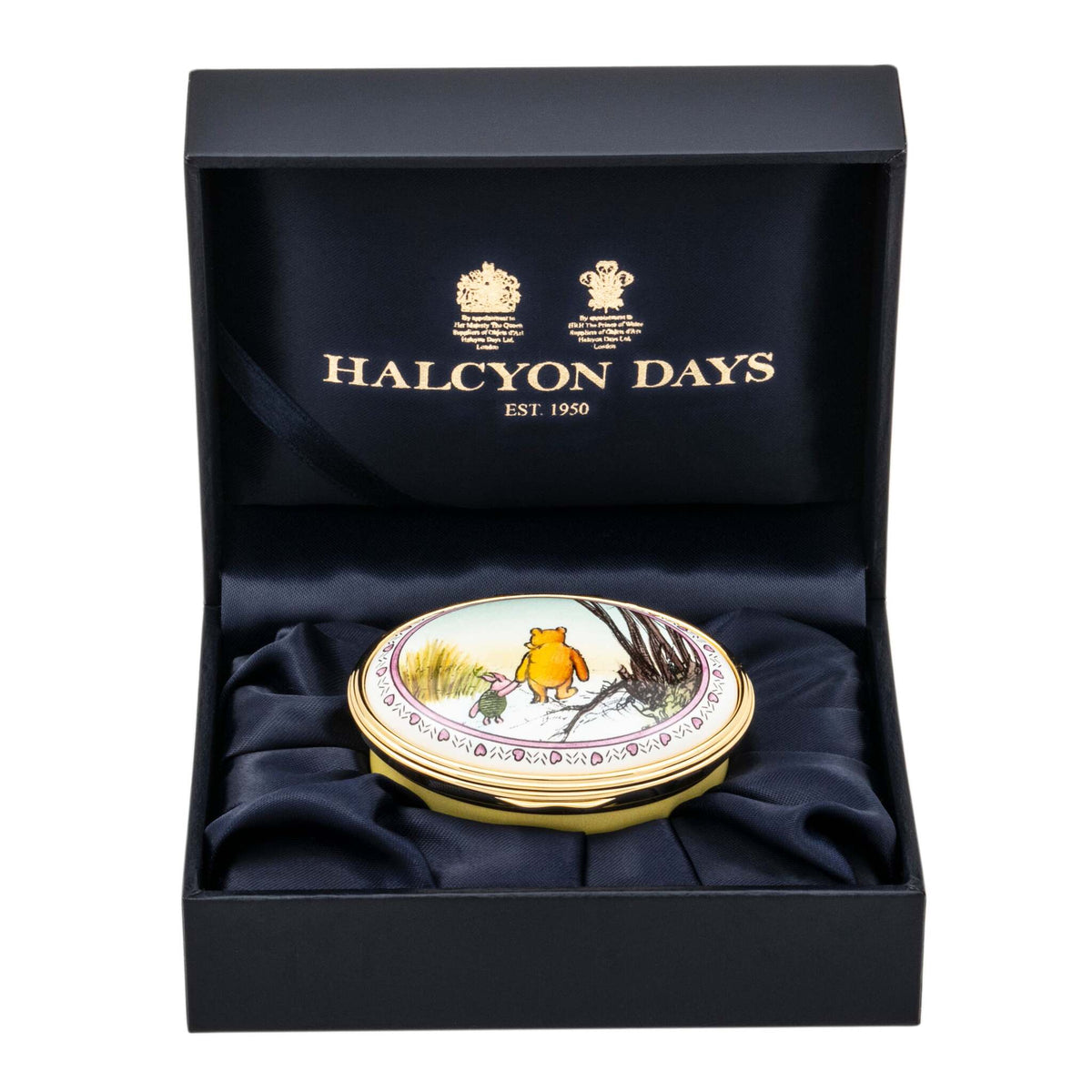 Halcyon Days Winnie-the-Pooh "The Most Important Thing Is" Enamel Box - Personalised, alternate view