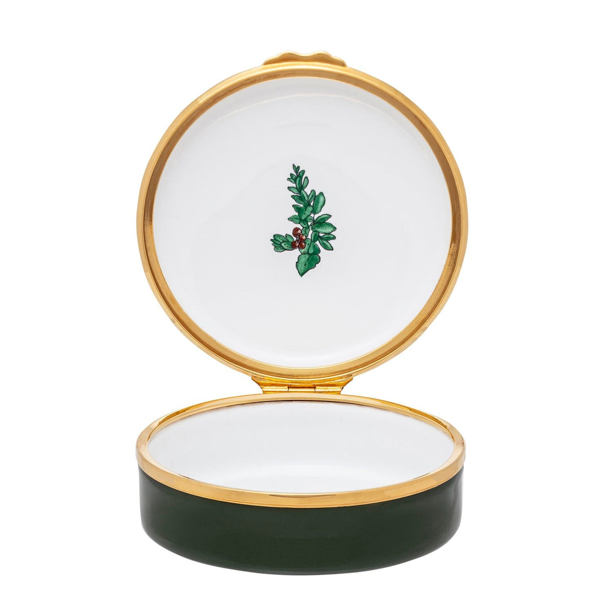 Halcyon Days Woodland Wildlife Owl Enamel Box, alternate view
