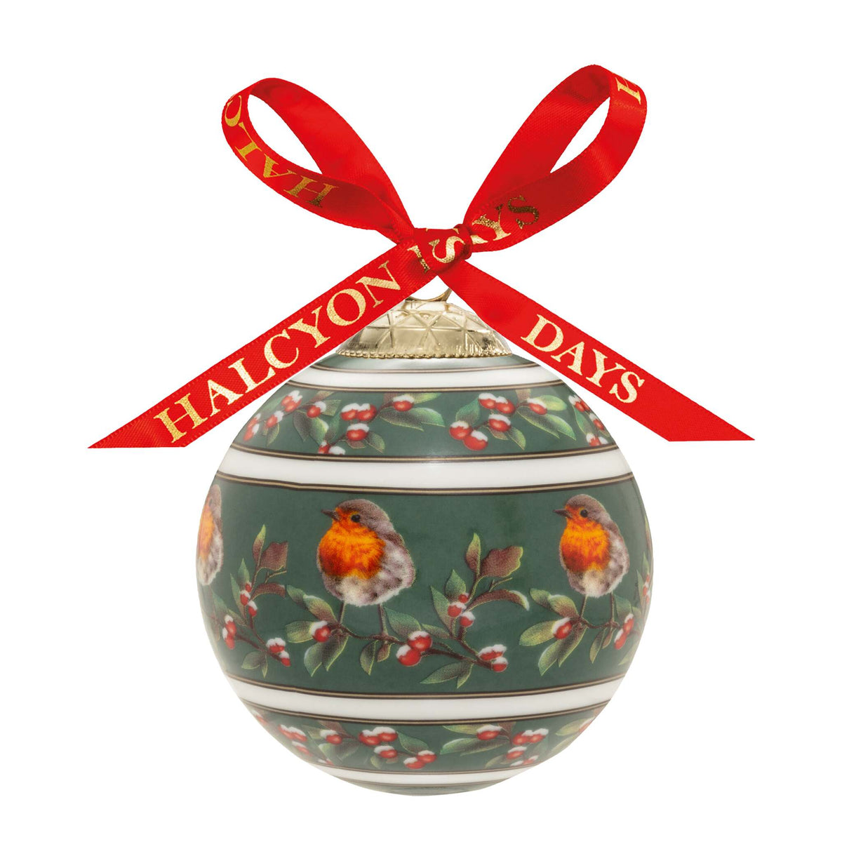 Halcyon Days Woodland Wildlife Robin Bauble